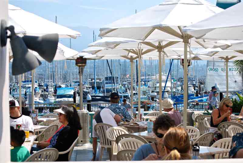 Santa Barbara Breakwater Restaurant Patio